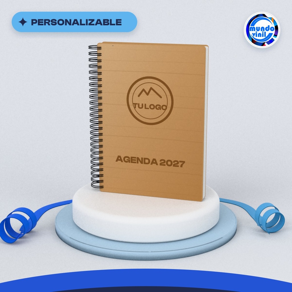 Agenda tapa MDF grabada