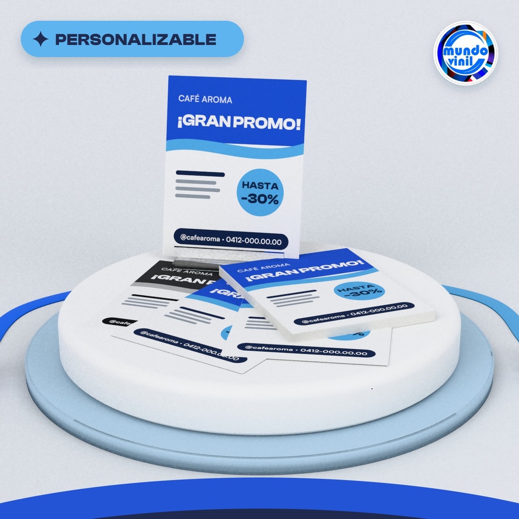 Volantes en papel bond ¼ carta