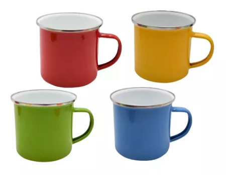 Taza de peltre sublimable de 10 oz (Rojo)